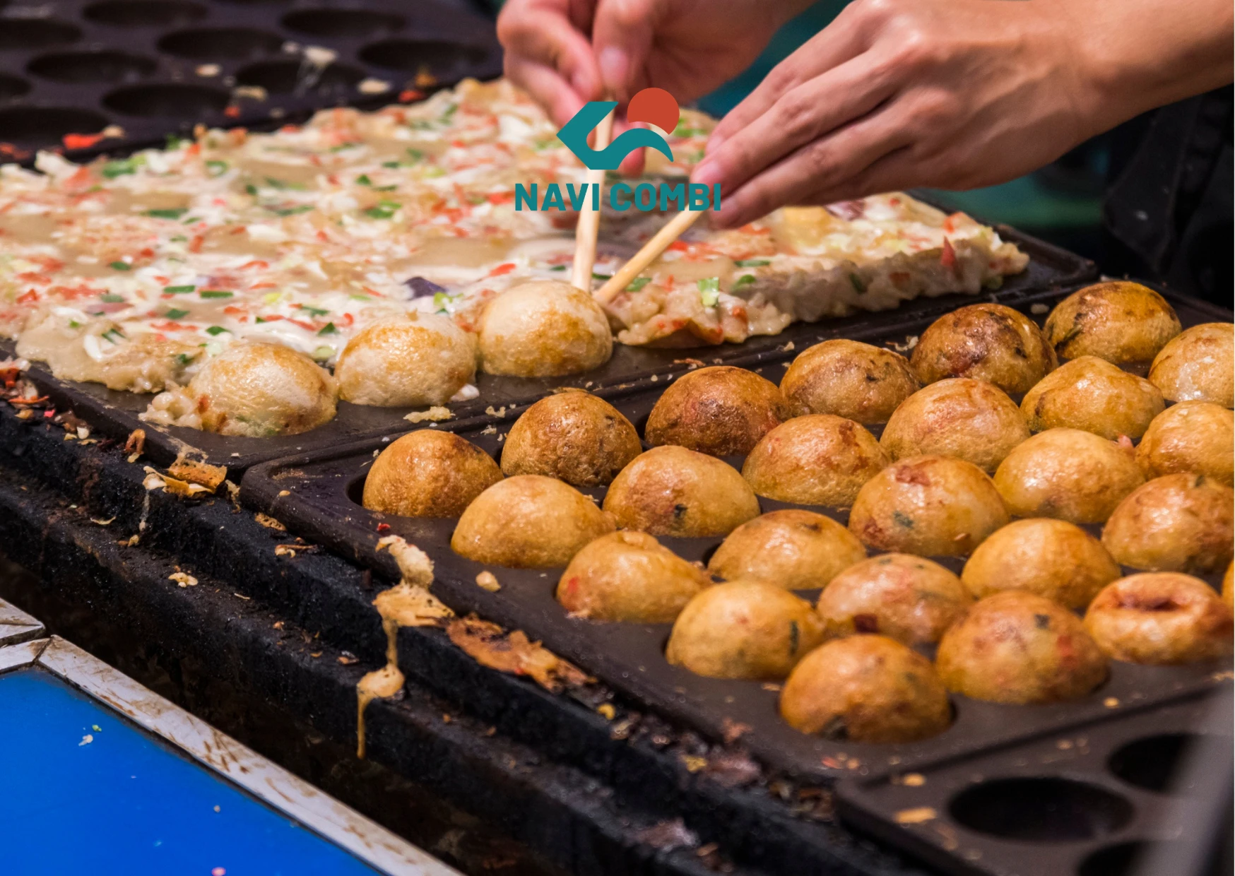 Takoyaki tại lễ hội Nhật Bản